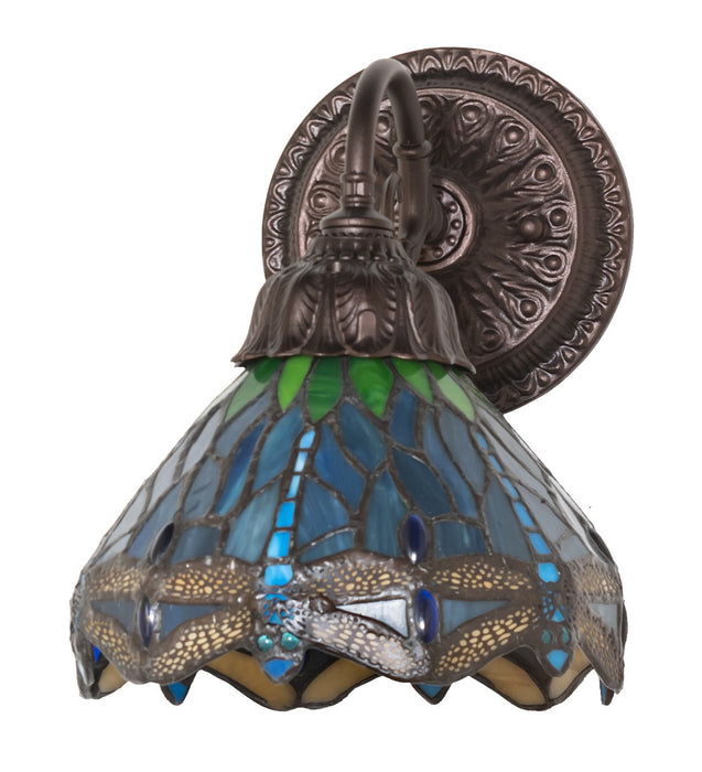 Meyda Tiffany - 270889 - One Light Wall Sconce - Tiffany Hanginghead Dragonfly