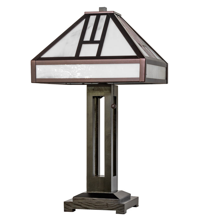 Meyda Tiffany - 270904 - Two Light Table Lamp - Mission - Mahogany Bronze