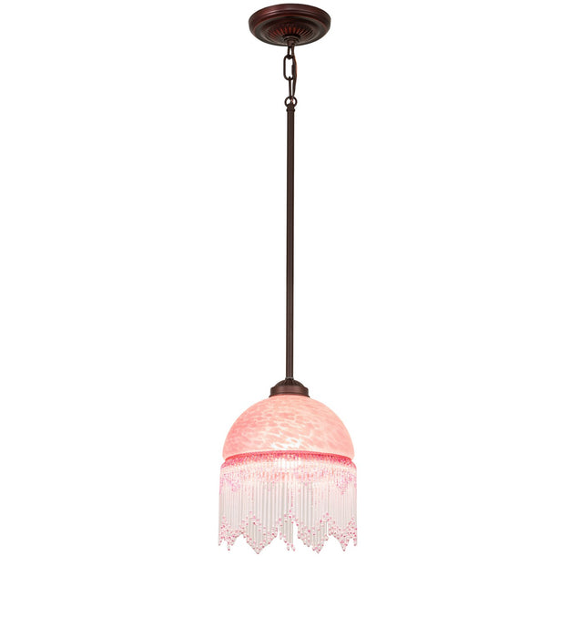 Meyda Tiffany - 271381 - One Light Mini Pendant - Roussillon - Mahogany Bronze