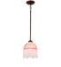 Meyda Tiffany - 271381 - One Light Mini Pendant - Roussillon - Mahogany Bronze