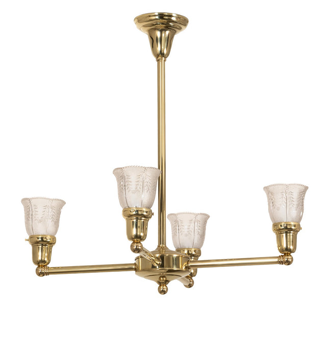 Meyda Tiffany - 271776 - Four Light Chandelier - Revival - Polished Brass