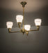 Meyda Tiffany - 271803 - Four Light Chandelier - Revival - Polished Brass