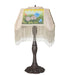 Meyda Tiffany - 271963 - One Light Table Lamp - Reverse Painted - Mahogany Bronze