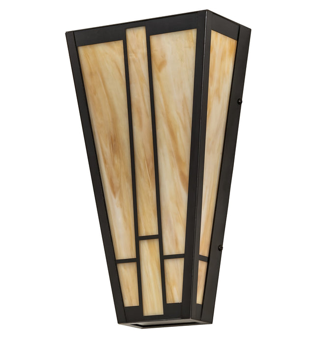 Meyda Tiffany - 266996 - LED Wall Sconce - Yosemite - Craftsman Brown