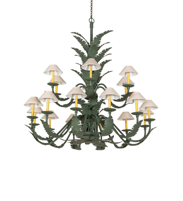 Meyda Tiffany - 270057 - 18 Light Chandelier - Tiki - Avocado Peel