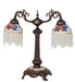 Meyda Tiffany - 271968 - Two Light Table Lamp - Roussillon - Mahogany Bronze