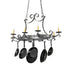 Meyda Tiffany - 271988 - Eight Light Pot Rack - Laramie - Blackened Pewter