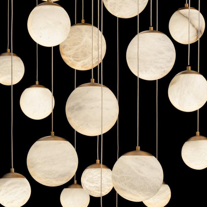 Modern Forms - PD-34421R-AB - LED Pendant - Pisces - Aged Brass