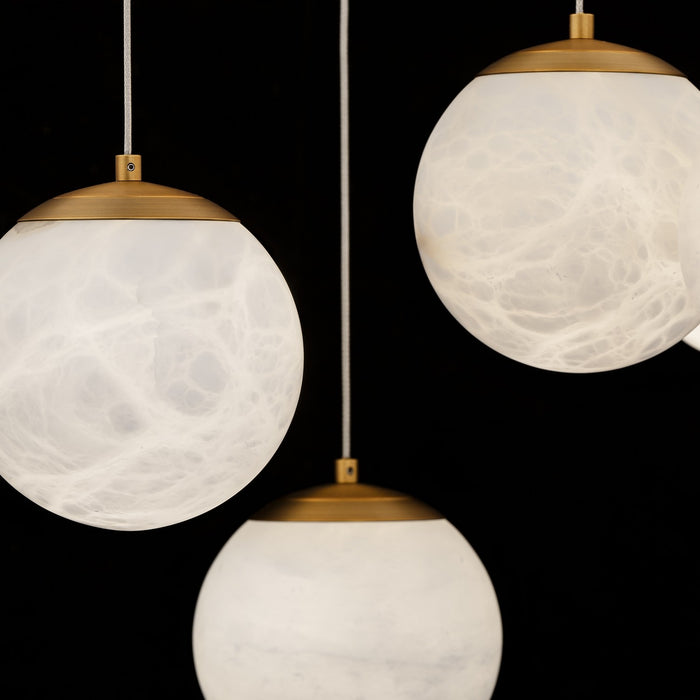 Modern Forms - PD-34441S-AB - LED Pendant - Pisces - Aged Brass