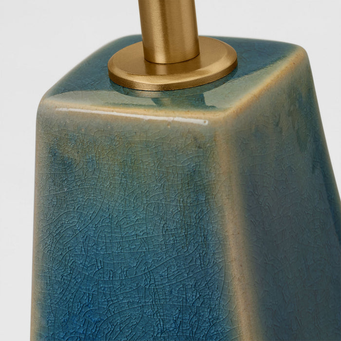 Visual Comfort Studio - AET1151BAC1 - One Light Table Lamp - Diogo - Blue Anglia Crackle