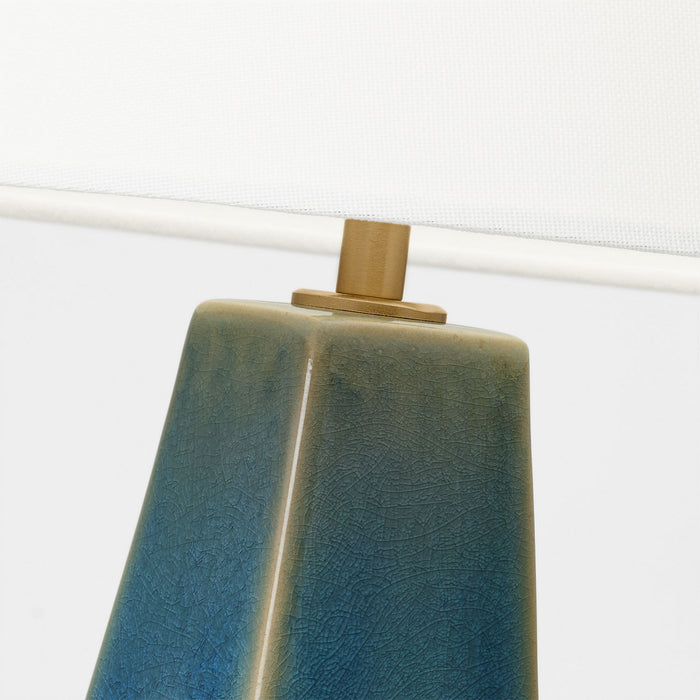 Visual Comfort Studio - AET1151BAC1 - One Light Table Lamp - Diogo - Blue Anglia Crackle
