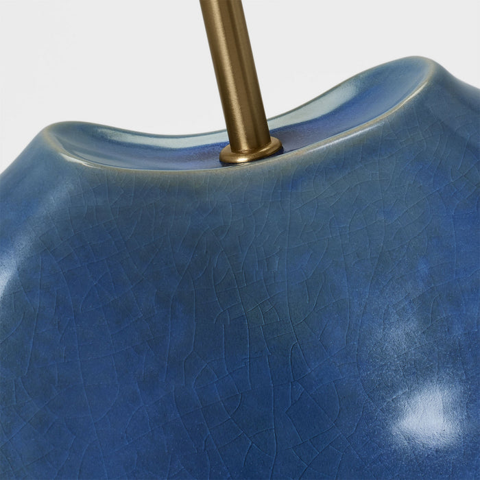 Visual Comfort Studio - AET1181BAC1 - One Light Table Lamp - Ulla - Blue Anglia Crackle