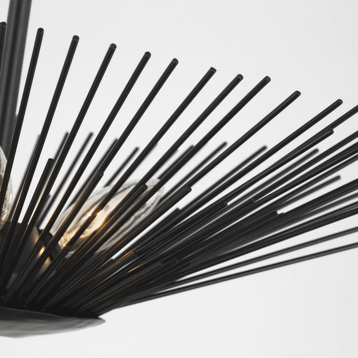 Visual Comfort Studio - AF1083AI - Three Light Semi-Flush Mount - Helios - Aged Iron