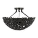 Visual Comfort Studio - AF1173AI - Three Light Semi-Flush Mount - Kelan - Aged Iron