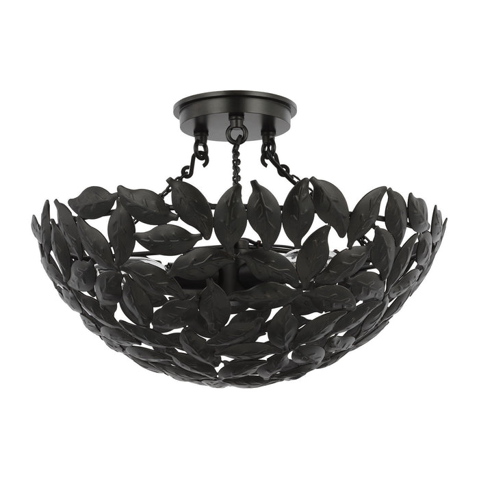 Visual Comfort Studio - AF1173AI - Three Light Semi-Flush Mount - Kelan - Aged Iron