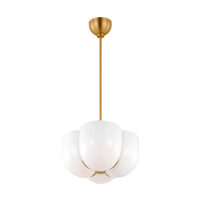 Visual Comfort Studio - LXP1044BBS - Four Light Pendant - Cheverny - Burnished Brass