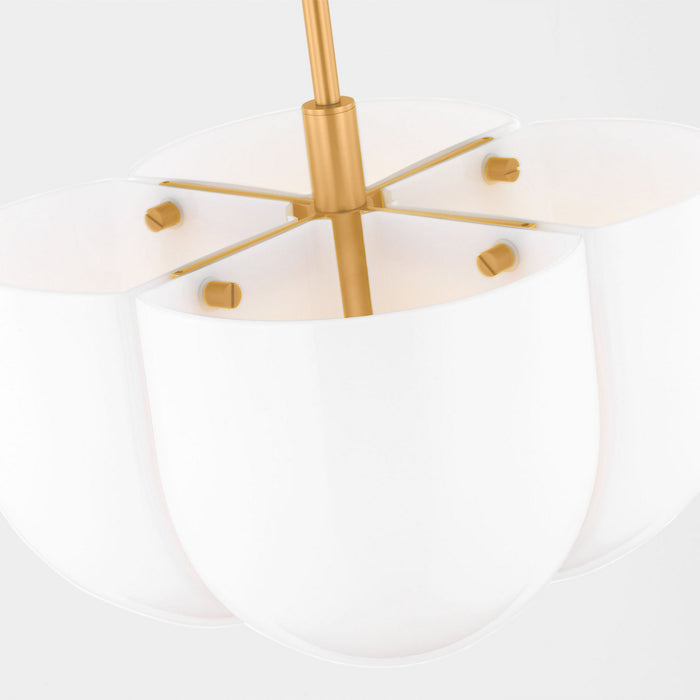 Visual Comfort Studio - LXP1044BBS - Four Light Pendant - Cheverny - Burnished Brass