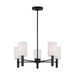 Visual Comfort Studio - DJC1135MBK - Five Light Chandelier - Manor - Midnight Black