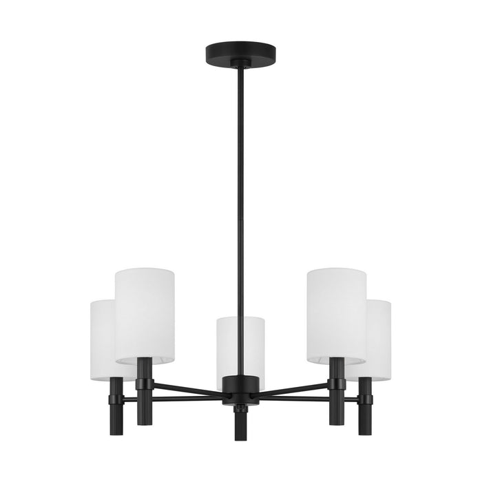 Visual Comfort Studio - DJC1135MBK - Five Light Chandelier - Manor - Midnight Black