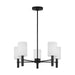 Visual Comfort Studio - DJC1135MBK - Five Light Chandelier - Manor - Midnight Black