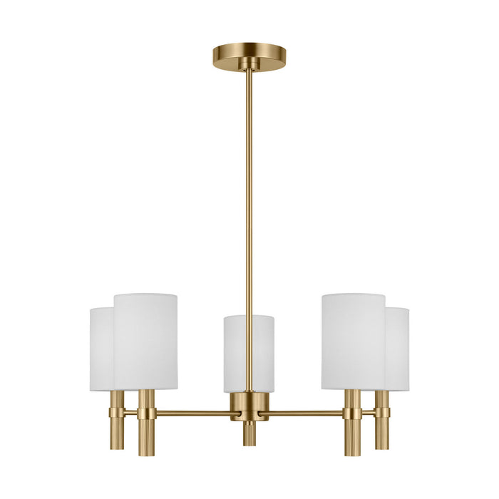 Visual Comfort Studio - DJC1135SB - Five Light Chandelier - Manor - Satin Brass