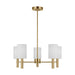 Visual Comfort Studio - DJC1135SB - Five Light Chandelier - Manor - Satin Brass