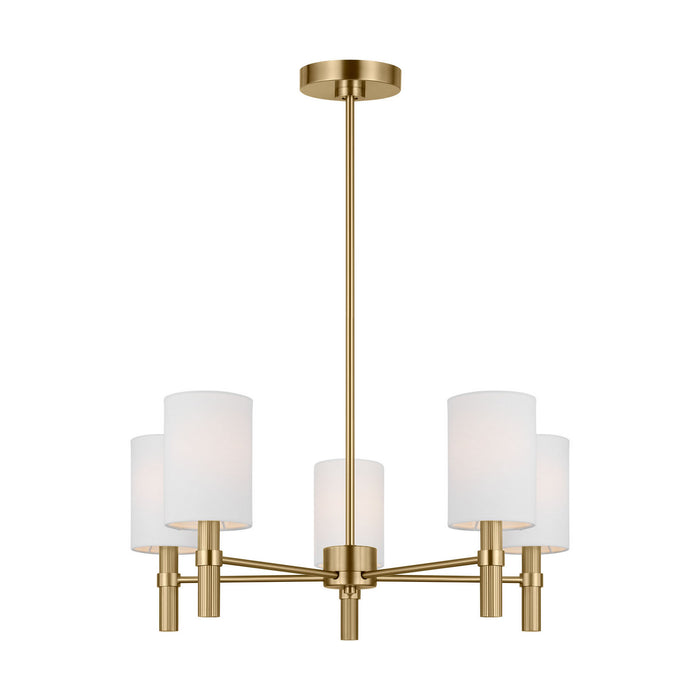 Visual Comfort Studio - DJC1135SB - Five Light Chandelier - Manor - Satin Brass