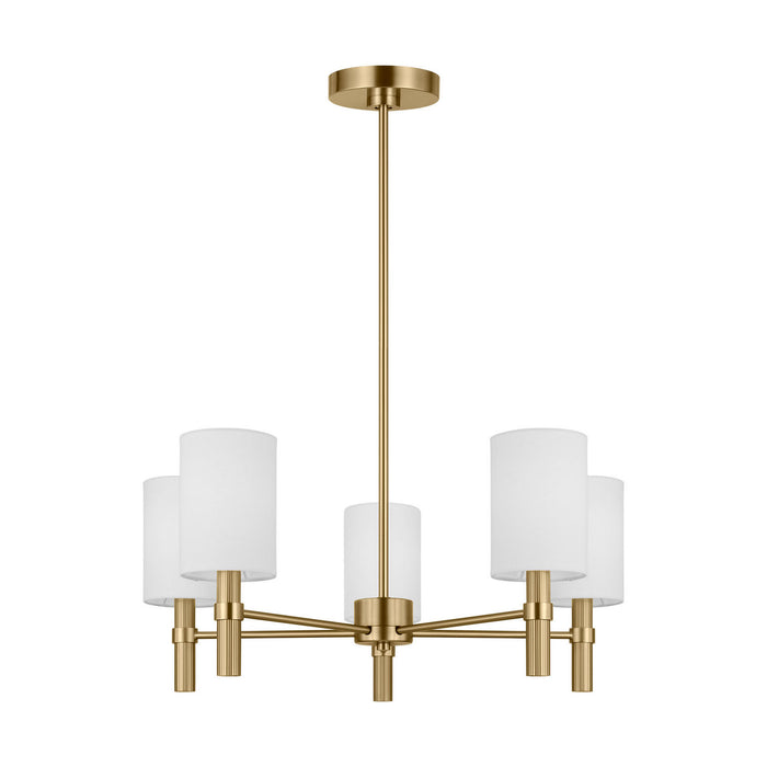 Visual Comfort Studio - DJC1135SB - Five Light Chandelier - Manor - Satin Brass