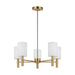 Visual Comfort Studio - DJC1135SB - Five Light Chandelier - Manor - Satin Brass