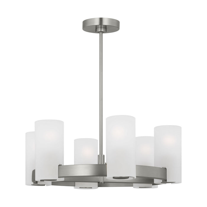 Visual Comfort Studio - DJC1156BS - Six Light Chandelier - Rhode - Brushed Steel