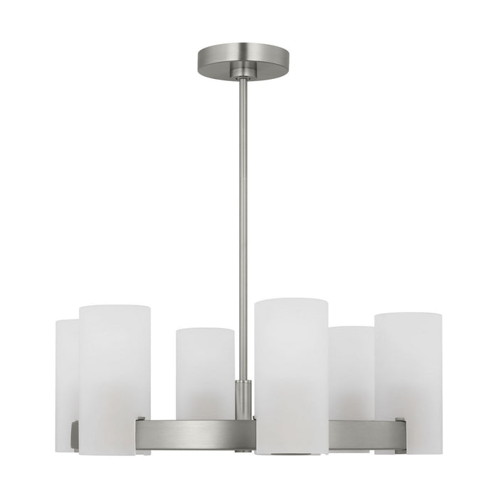Visual Comfort Studio - DJC1156BS - Six Light Chandelier - Rhode - Brushed Steel