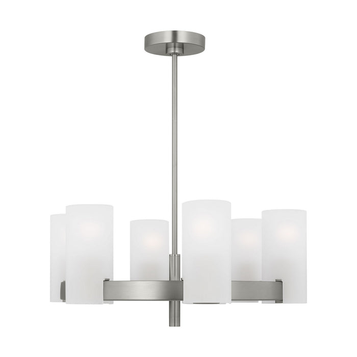 Visual Comfort Studio - DJC1156BS - Six Light Chandelier - Rhode - Brushed Steel