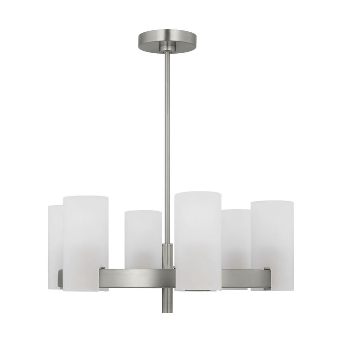 Visual Comfort Studio - DJC1156BS - Six Light Chandelier - Rhode - Brushed Steel