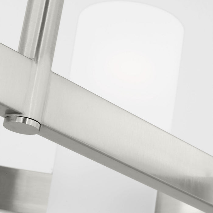 Visual Comfort Studio - DJC1156BS - Six Light Chandelier - Rhode - Brushed Steel