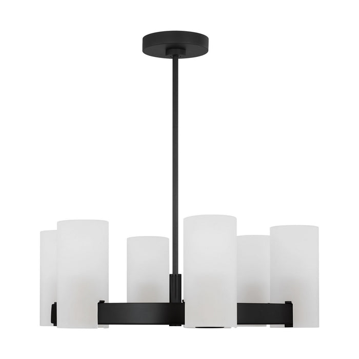 Visual Comfort Studio - DJC1156MBK - Six Light Chandelier - Rhode - Midnight Black