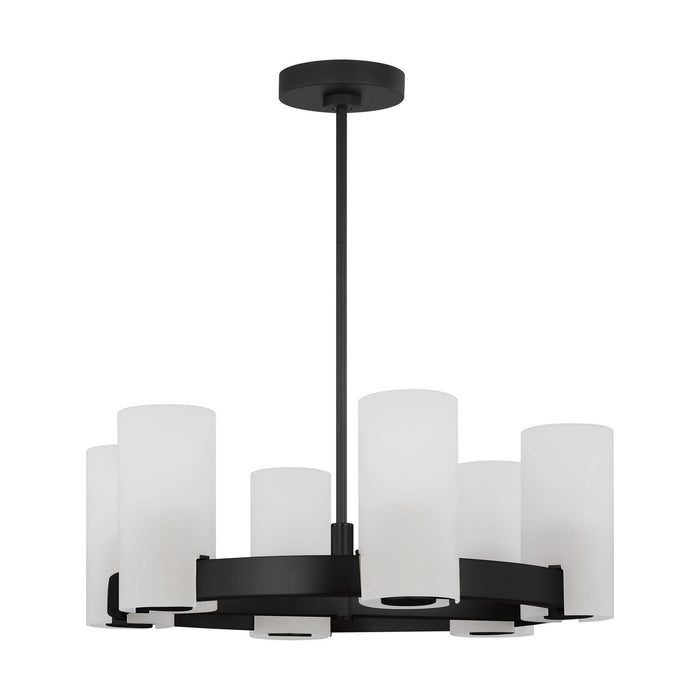 Visual Comfort Studio - DJC1156MBK - Six Light Chandelier - Rhode - Midnight Black