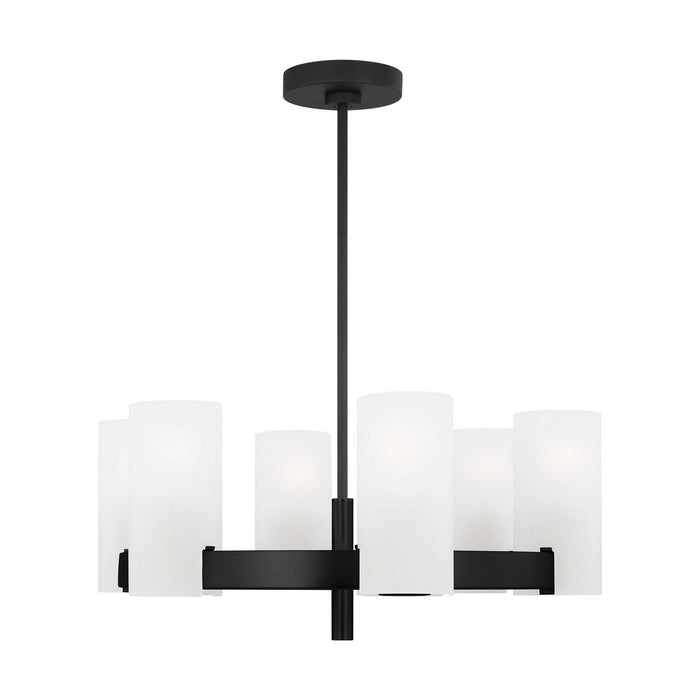 Visual Comfort Studio - DJC1156MBK - Six Light Chandelier - Rhode - Midnight Black