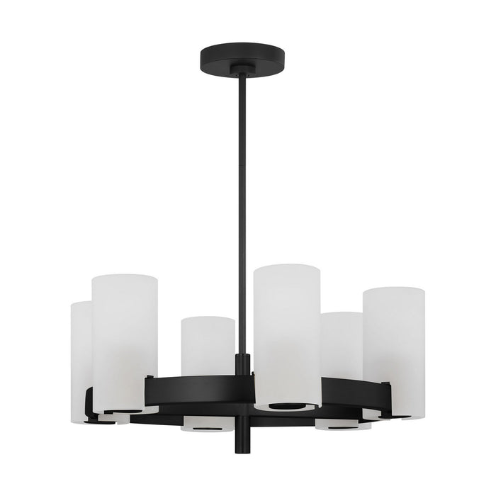 Visual Comfort Studio - DJC1156MBK - Six Light Chandelier - Rhode - Midnight Black