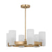 Visual Comfort Studio - DJC1156SB - Six Light Chandelier - Rhode - Satin Brass