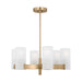 Visual Comfort Studio - DJC1156SB - Six Light Chandelier - Rhode - Satin Brass