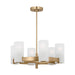 Visual Comfort Studio - DJC1156SB - Six Light Chandelier - Rhode - Satin Brass