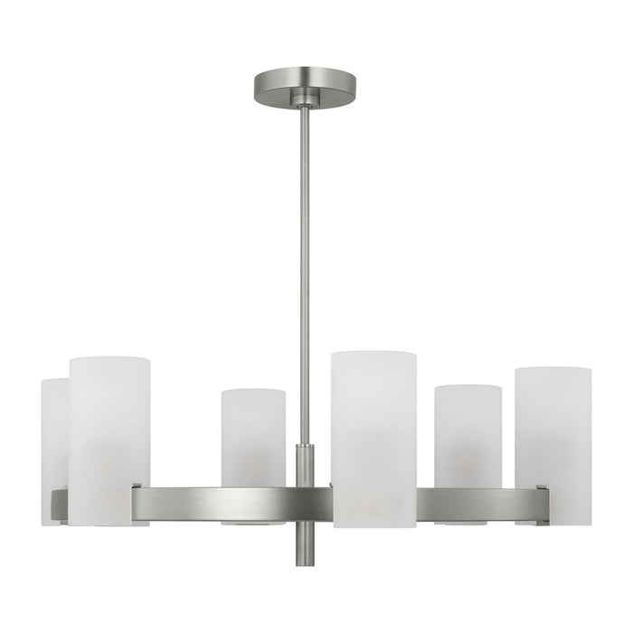 Visual Comfort Studio - DJC1166BS - Six Light Chandelier - Rhode - Brushed Steel