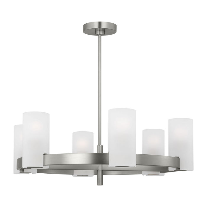 Visual Comfort Studio - DJC1166BS - Six Light Chandelier - Rhode - Brushed Steel