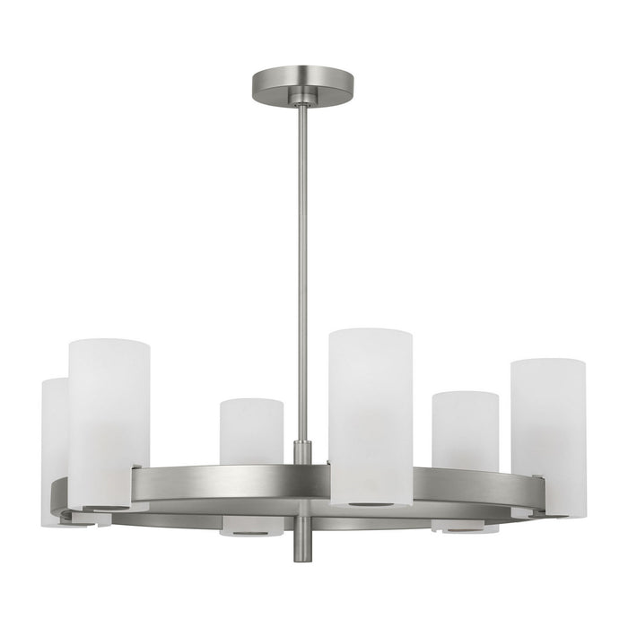 Visual Comfort Studio - DJC1166BS - Six Light Chandelier - Rhode - Brushed Steel