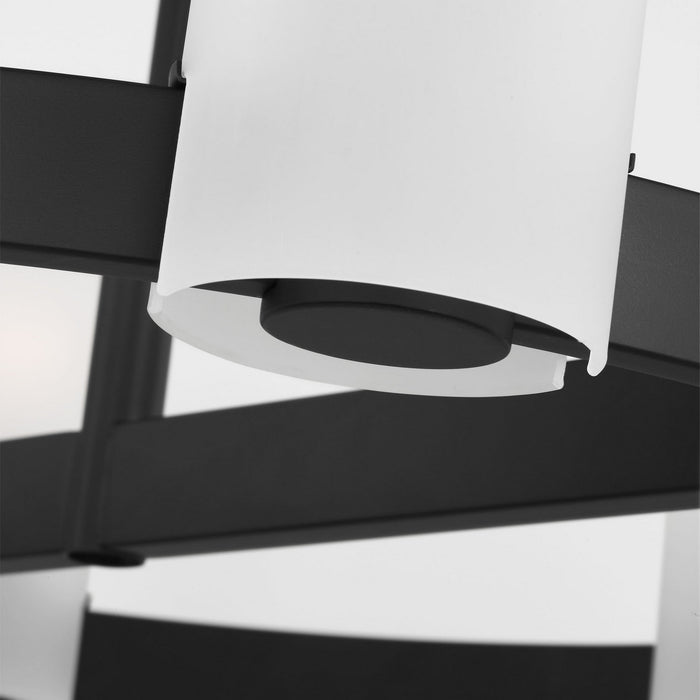 Visual Comfort Studio - DJC1166MBK - Six Light Chandelier - Rhode - Midnight Black