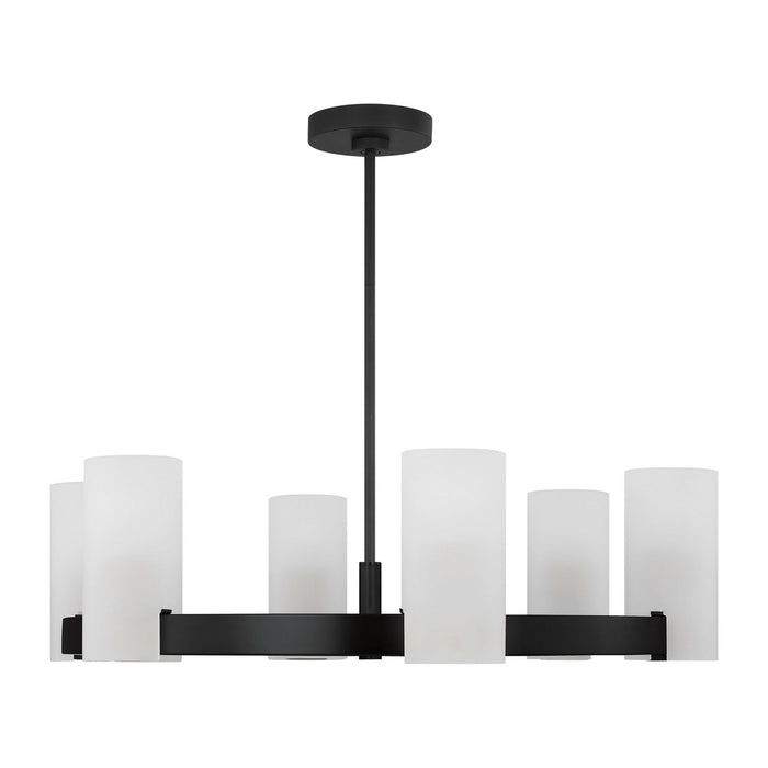 Visual Comfort Studio - DJC1166MBK - Six Light Chandelier - Rhode - Midnight Black