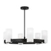 Visual Comfort Studio - DJC1166MBK - Six Light Chandelier - Rhode - Midnight Black