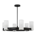 Visual Comfort Studio - DJC1166MBK - Six Light Chandelier - Rhode - Midnight Black