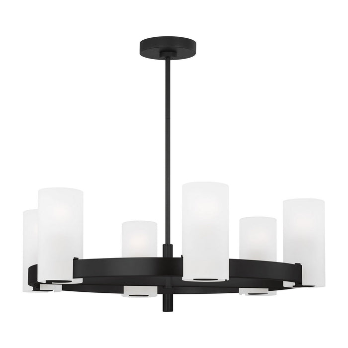 Visual Comfort Studio - DJC1166MBK - Six Light Chandelier - Rhode - Midnight Black