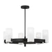 Visual Comfort Studio - DJC1166MBK - Six Light Chandelier - Rhode - Midnight Black